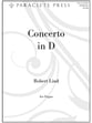 Concerto in D Organ sheet music cover